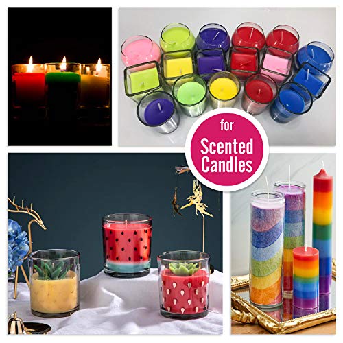 Candle Dye 20 Colors – Liquid Concentrated Candle Color Dye for Soy Wax Dyes, Gel Wax, Paraffin Wax, Beeswax, Candle Making Kit – Vibrant Oil-Based Candle Coloring for DIY Candle Making Supplies | The Storepaperoomates Retail Market - Fast Affordable Shopping