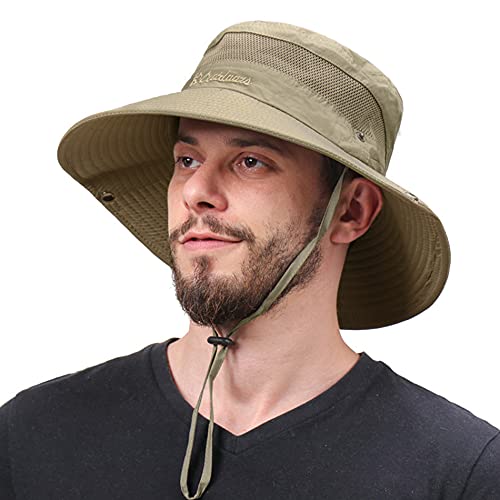 Safari Men’s Sun Hats Beach Boonie Hat Wide Brim Fishing Hats Women Summer Outdoors Bucket Caps Beige | The Storepaperoomates Retail Market - Fast Affordable Shopping