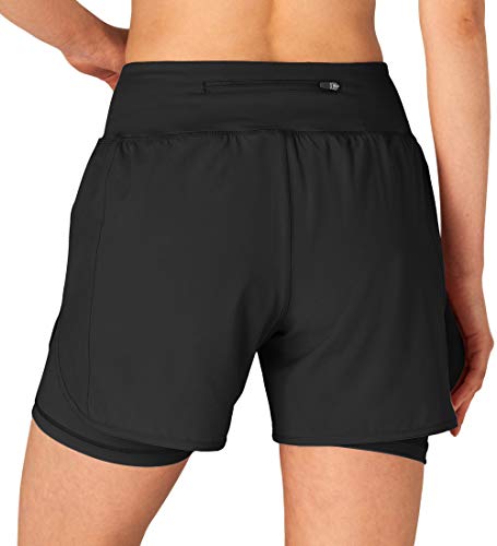 Gopune Women’s 2 in 1 Running Shorts Workout Athletic Gym Yoga Shorts with Phone Pockets Black,2XL | The Storepaperoomates Retail Market - Fast Affordable Shopping
