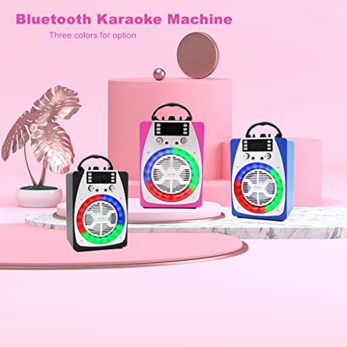 Kids Bluetooth Karaoke Machine with 2 Microphones, Rechargeable Remote Control Wireless Portable Karaoke Machine Speaker Home Karaoke System Music Player for Kids Adult Party (Rosegold) | The Storepaperoomates Retail Market - Fast Affordable Shopping