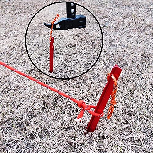 YGY Tent Stakes,7075 Aluminum Tent Ground Pegs 10 PCS with Reflective Rop Lightweight Tent Accessories for Outdoor Camping, Rain Tarps, Canopy Tent,Backpacking (Red) | The Storepaperoomates Retail Market - Fast Affordable Shopping