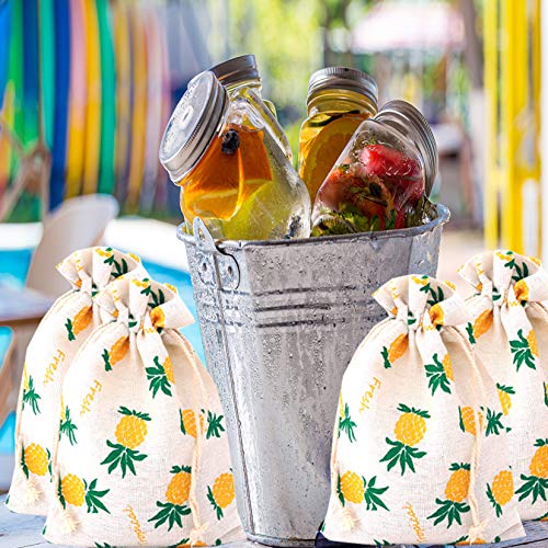RIGHTA TECH Pineapple Gift Treat Bags Drawstring Gift Bag Pineapple Favor Bag for Wedding Bridal Shower Birthday Party Hawaiian Luau,Summer Beach Tropical Party Decorations | The Storepaperoomates Retail Market - Fast Affordable Shopping