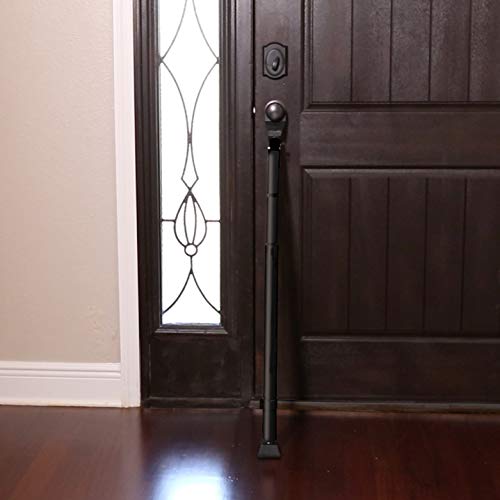 Product Trend Door Security Bar, 1-Set Adjustable-Length Portable Door Bar for Hinged and Sliding Doors, Home Safety and Travel Security, Extends 28 Inches to 45 Inches, Black | The Storepaperoomates Retail Market - Fast Affordable Shopping