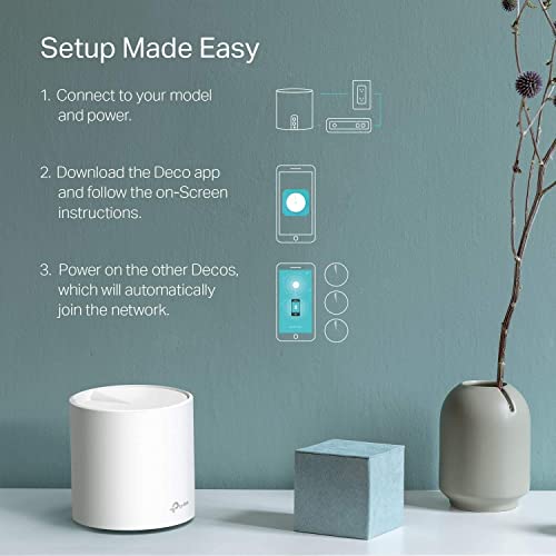 TP-Link Deco X60 WiFi 6 AX3000-3 Pack – Whole-Home Mesh Wi-Fi System (Renewed) | The Storepaperoomates Retail Market - Fast Affordable Shopping