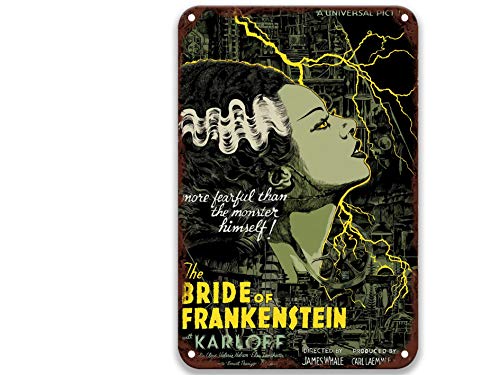 TGDB Bride of Frankenstein (1935),Vintage Movies Metal Tin Signs Poster Art Group for Home Decoration Garage Custom Bedroom Art 8×12 Inches | The Storepaperoomates Retail Market - Fast Affordable Shopping