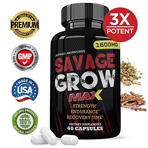 (3 Pack) Savage Grow Max 1600MG All Natural Advanced Men’s Heath Formula180 Capsules | The Storepaperoomates Retail Market - Fast Affordable Shopping