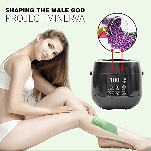 Waxing Kit, Wax Warmer Kit for Hair Removal with 4 Pack Hard Wax Beans , Home Hot Wax Kit for Eyebrow,Facial,Armpit,Bikini,Brazilian for Women and Men (Black) | The Storepaperoomates Retail Market - Fast Affordable Shopping