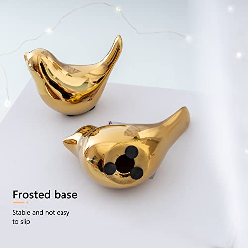 Notakia Small Animal Statues Home Decor Modern Style Birds Decorative Ornaments for Living Room, Bedroom, Office Desktop, Cabinets (Gold 4Pcs Birds) | The Storepaperoomates Retail Market - Fast Affordable Shopping