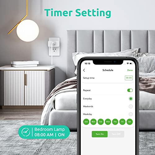 VOCOlinc Homekit Smart Plug Works with Alexa, Apple Home, Google Assistant, WiFi Smart Plug That Work with Alexa, Electrical Timer Outlet Support Siri, No Hub Required, 15A, 2.4GHz, 110～120V, 4 Pack | The Storepaperoomates Retail Market - Fast Affordable Shopping