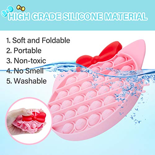 Joyshare Push Pop Bubble Fidget Sensory Toy 1 Packs, Pink Kitty Bubble Silicone Squeeze Toy, Anti-Anxiety Toys, Autism ADHD Special Needs Pop Game Stress Relief Squeeze Toy for Kids Adults | The Storepaperoomates Retail Market - Fast Affordable Shopping