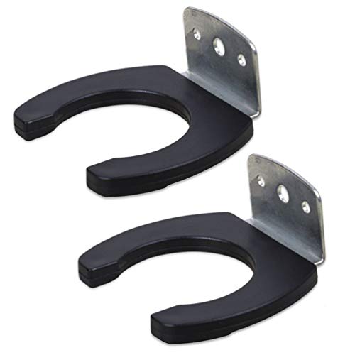 2 Pcs Universal Microphone Wall Hanger Hook Holder Stand Bracket for Home Hotel Karaoke Use, Black | The Storepaperoomates Retail Market - Fast Affordable Shopping