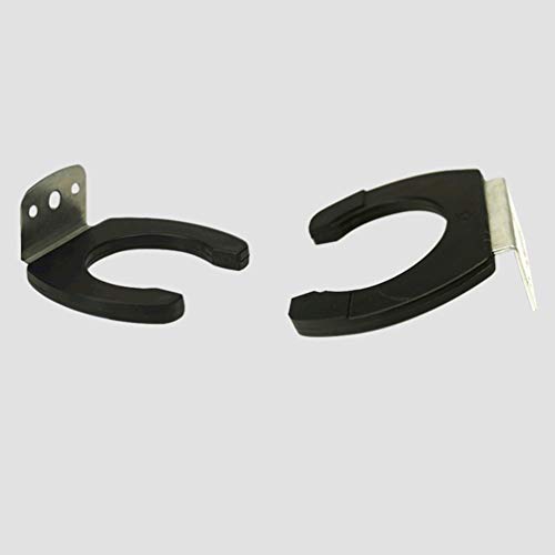 2 Pcs Universal Microphone Wall Hanger Hook Holder Stand Bracket for Home Hotel Karaoke Use, Black | The Storepaperoomates Retail Market - Fast Affordable Shopping