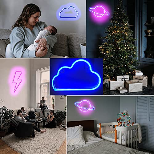 Neon Lights for Wall Decor LED Neon Night Lights, Neon Signs for Home Decor Lights Indoor, LED Decorative Lights Neon Wall Lights for Home, Bedroom, Bar, Wedding, Birthday, Party, College Dorm 3PK | The Storepaperoomates Retail Market - Fast Affordable Shopping