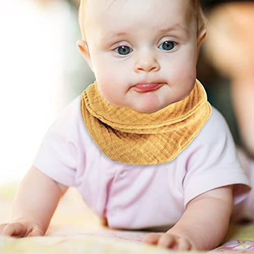 Baby Bandana Bibs – Baby Drool Bibs for Boys & Girls, Unisex Infinity Scarf Bibs for Newborn/Infant, Absorbent/Adjustable Snap Bibs(8 Packs,Muslin)¡­ | The Storepaperoomates Retail Market - Fast Affordable Shopping
