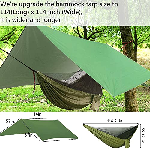 Farfly Camping Hammock with Mosquito Net and Rainfly ,Backpacking Hammock with Rain Fly and Mosquito Net Suitable for Backpacking,Hiking,Camping, Travel | The Storepaperoomates Retail Market - Fast Affordable Shopping