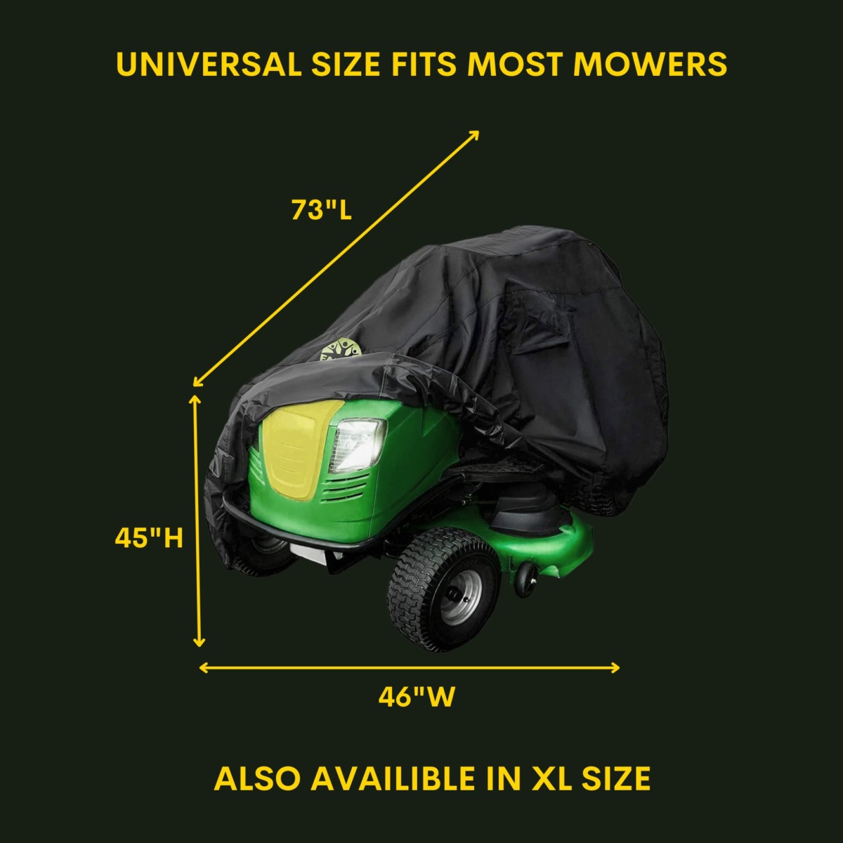 Family Accessories Riding Lawn Mower Cover, Tractor Cover Waterproof Heavy Duty, 600D Marine Grade Fabric, Universal Fit Lawnmower Cover, Outdoor UV and Heavy Rain Protection | The Storepaperoomates Retail Market - Fast Affordable Shopping