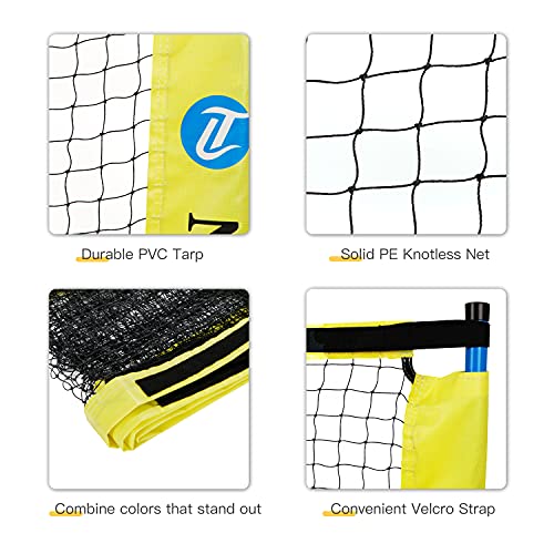 LITIAN Portable Pickleball Replacement Net,Pickleball Nets Portable Regulation Size 22ft, Strong Pe Net Designed for All Weather Conditions | The Storepaperoomates Retail Market - Fast Affordable Shopping
