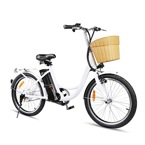 Nakto Cruiser Electric Bicycle for Female 250W Light Adult Electric Bike, with 36V/10A Removable Waterproof Lithium Battery E-Bike | The Storepaperoomates Retail Market - Fast Affordable Shopping