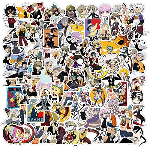 Soul Eater Stickers 100 Pcs for Flask Car Laptop PVC Backpack Water Bottle Pad Bicycle Waterproof Decal Vinyl Sticker Kids Toy/Soul Eater | The Storepaperoomates Retail Market - Fast Affordable Shopping