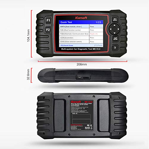 iCarsoft MB V3.0 for Mercedes-Benz/Sprinter/Smart Diagnostic Tool with auto VIN/Quick Test/Actuation Test | The Storepaperoomates Retail Market - Fast Affordable Shopping