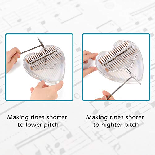 Kalimba Thumb Piano 17 Keys Musical Instruments, Mbira Finger Piano Gifts with Tune Hammer and Study Instruction for Kids and Adults Beginners | The Storepaperoomates Retail Market - Fast Affordable Shopping