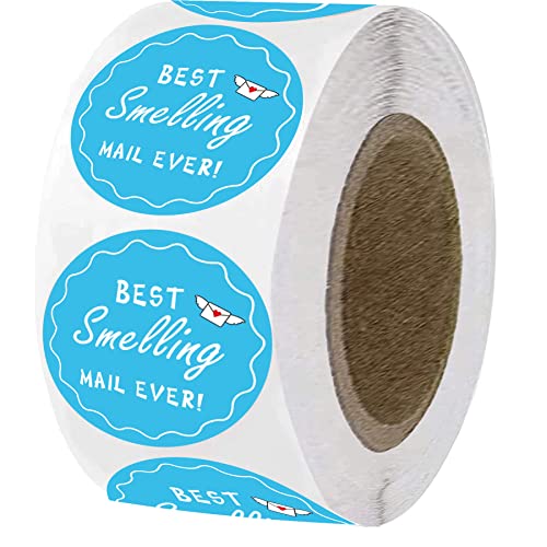 Best Smelling Mail Ever Sticker 1.5 Inch Happy Mail Envelope Labels – Decorative Sealing Labels 500Pcs Happy Mail Stickers for Christmas Gifts,Small Business,Package,Boutique Shipping Supplies | The Storepaperoomates Retail Market - Fast Affordable Shopping
