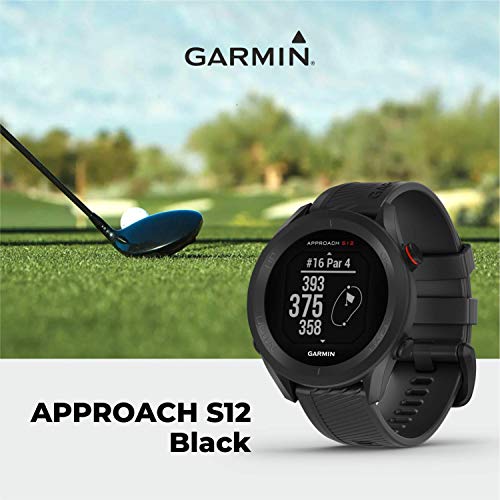 Garmin Approach S12 Premium GPS Golf Watch, Black with Wearable4U Power Pack Bundle | The Storepaperoomates Retail Market - Fast Affordable Shopping