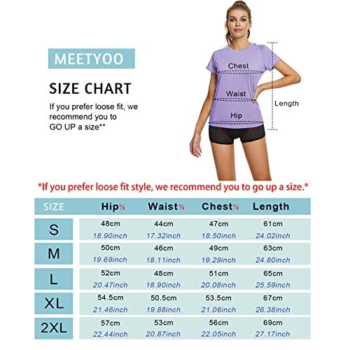 MEETYOO Womens Short Sleeve Rash Guard Swim, Quick Dry Outdoor Sun Protection T-Shirt, Purple | The Storepaperoomates Retail Market - Fast Affordable Shopping