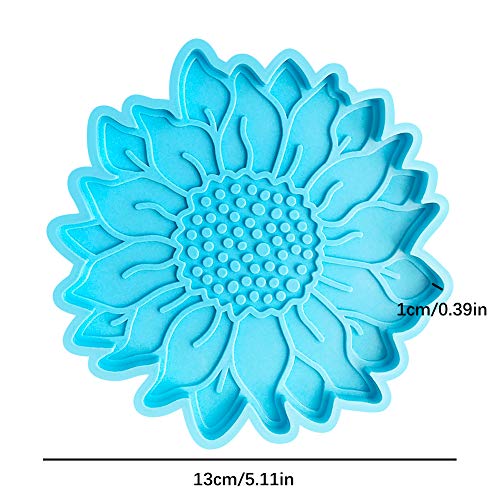 2 Pieces Sun Flower Coaster Resin Molds, Sunflower Coaster Molds for Resin Casting,Epoxy Resin Molds for Resin Casting,Coaster Resin Molds for Making Cups, Mats, Home Decoration | The Storepaperoomates Retail Market - Fast Affordable Shopping