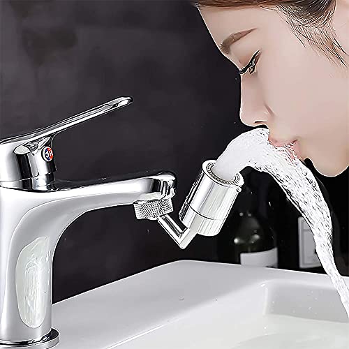 Universal Splash Filter Faucet, 720° Rotatable Faucet Sprayer Head with 2 Water Outlet Modes, 4-Layer Mesh Filter for Bathroom Kitchen | The Storepaperoomates Retail Market - Fast Affordable Shopping