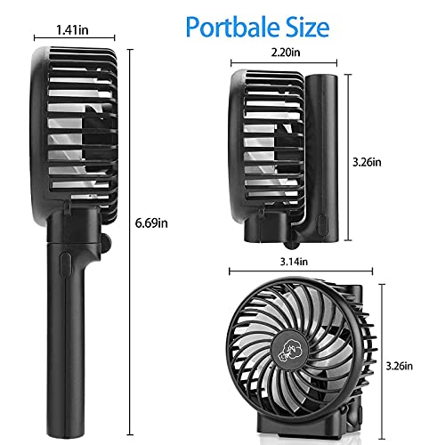 Socool fan Personal Fan, Mini Handheld Fan with Lanyard, 4000mAh Rechargeable Battery Operated Fan, LCD Display Mini USB Fan Desk Fan for Office Home Outdoor Sport Traveling, Max 15 Working Hours | The Storepaperoomates Retail Market - Fast Affordable Shopping