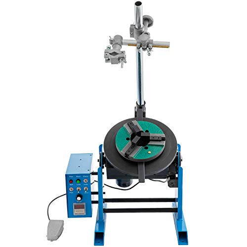 VEVOR Rotary Welding Positioner 30KG Welder Turntable Table 0-90º Positioning Turntable 1-15 RPM Welder Positioning Machine w/ 310mm 3-Jaw Lathe Chuck 110V for Cutting, Grinding, Assembly and Testing | The Storepaperoomates Retail Market - Fast Affordable Shopping