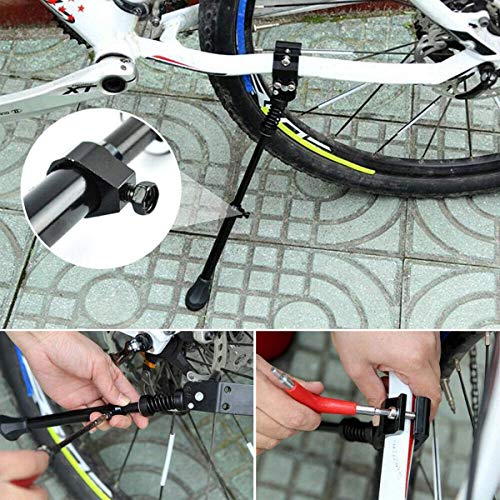 Bike Kickstand,Adjustable Adult Bicycle Kickstand Side Stand, for Bicycle Mountain Road Bike with Wheel Diameter 22-28 Inch,Mountain Bike 700C Road Bike (Black) | The Storepaperoomates Retail Market - Fast Affordable Shopping