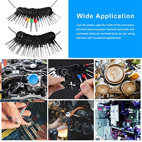 MWBFPAFC 109 PCS Terminal Removal Tool Kit Terminal Ejector Kit Auto Electrical Wiring Crimp Connector Pin Repair Remover Key Tools Set for Most Car Connector Terminal | The Storepaperoomates Retail Market - Fast Affordable Shopping