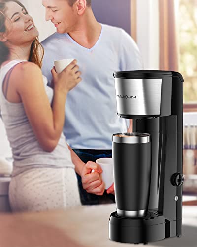 Vimukun Single Serve Coffee Maker Coffee Brewer Compatible with K-Cup Single Cup Capsule, Single Cup Coffee Makers Brewer with 6 to 14oz Reservoir, Tall Size KCM010A (Black) | The Storepaperoomates Retail Market - Fast Affordable Shopping
