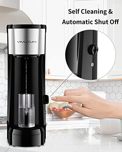 Vimukun Single Serve Coffee Maker Coffee Brewer Compatible with K-Cup Single Cup Capsule, Single Cup Coffee Makers Brewer with 6 to 14oz Reservoir, Tall Size KCM010A (Black) | The Storepaperoomates Retail Market - Fast Affordable Shopping