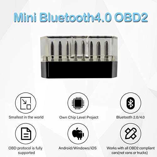 【2021 Newest Version】 MOREBA Supper Mini OBD2 Scanner 4.0 Professional Accessories Bluetooth Scan Tool & OBD2 Code Reader for iOS, Android and PC Devices | The Storepaperoomates Retail Market - Fast Affordable Shopping