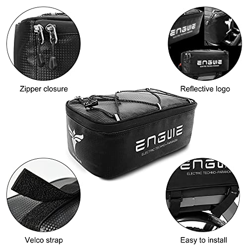 ENGWE Bike bag 7L Waterproof bag for Rear Rack Bicycle Trunk Bag Electric Bike Tool Bag Large Capacity Pannier Shoulder Bag with Rain Cover and Reflectors | The Storepaperoomates Retail Market - Fast Affordable Shopping