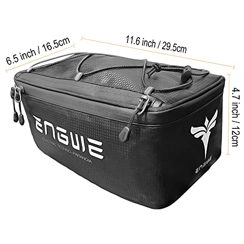 ENGWE Bike bag 7L Waterproof bag for Rear Rack Bicycle Trunk Bag Electric Bike Tool Bag Large Capacity Pannier Shoulder Bag with Rain Cover and Reflectors | The Storepaperoomates Retail Market - Fast Affordable Shopping