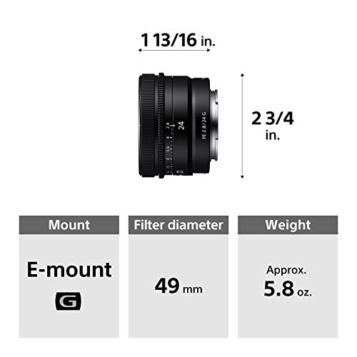 Sony FE 24mm F2.8 G Full-Frame Ultra-Compact G Lens | The Storepaperoomates Retail Market - Fast Affordable Shopping