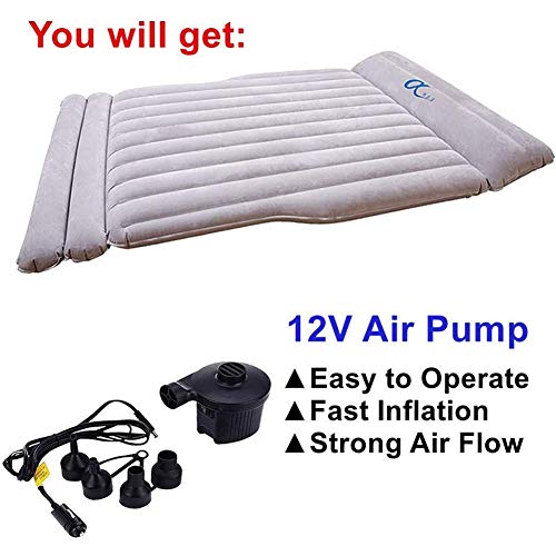 RSZX Universal Car SUV Truck 5 Seater Air Mattress Bed Pump Flocking Fit Tesla Model 3 Y S X Camping Outdoor Travel Home Portable Inflatable Mattress | The Storepaperoomates Retail Market - Fast Affordable Shopping