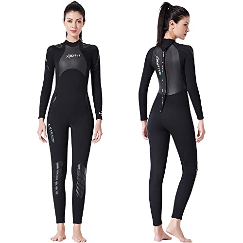 X-MANTN Wetsuit Full Body Women-Full Body Ultra Stretch Womens Wetsuit w/Back Zip-3mm Neoprene Scuba Diving Wetsuit To Keep Warm During Water Sports-SPF50+ UV Protection (Women Fullbody, WOMEN-XLARGE) | The Storepaperoomates Retail Market - Fast Affordable Shopping