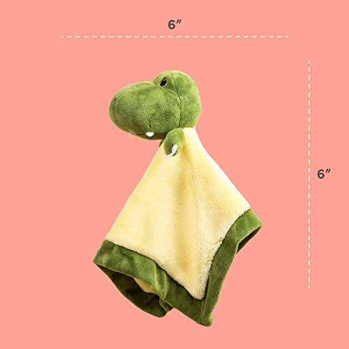 SimpliCute T-Rex Plush Snuggle Toy Baby Security Blanket – 6″ x 6″ Dinosaur Stuffed Animal Security Blankets for Babies | The Storepaperoomates Retail Market - Fast Affordable Shopping