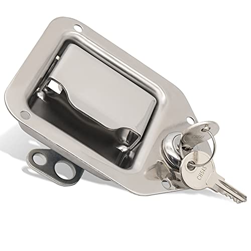 LEIMO KPARTS Tool Box Replacement Latch,2 stainless steel Truck Tool Box Latch Paddle Lock Replacement Handle 4-3/8inch x 3-1/4inch Paddle Key | The Storepaperoomates Retail Market - Fast Affordable Shopping