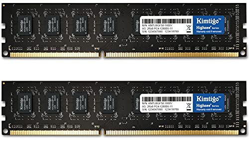 Kimtigo DDR3 8GBx2 1600MHz UDIMM 288 Pin PC Computer Desktop Memory Module Ram Upgrade PC4-21300 CL19 1.2V… (DDR3(8GX2)-1600MHz) | The Storepaperoomates Retail Market - Fast Affordable Shopping