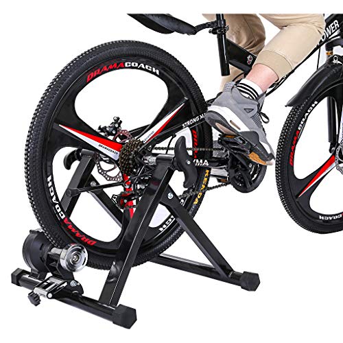 Bike Trainer Stand Bicycle Stationary Indoor Exercise Training Rack Device with Front Wheel Pad,Quick Release,Suitable for Bicycles with Wheel Diameters of 24-29Inch and 700C | The Storepaperoomates Retail Market - Fast Affordable Shopping