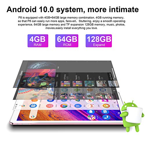 2 in 1 Tablets, 10 Inch Android 11.0 Tablet PC with Wireless Keyboard Case, 4GB RAM 64GB ROM/128GB Computer Tablets, Quad Core, HD/IPS, 8000mAh, 13MP Dual Camera, Dual 4G SIM, WiFi | The Storepaperoomates Retail Market - Fast Affordable Shopping