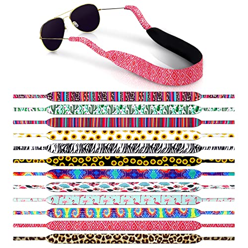 12 Pieces Floral Pattern Sunglass Straps Neoprene Hawaiian Eyewear Retainer Sunglasses Lanyard Adjustable Sunglass Holder Strap Durable Secure Soft for Men Women Water Sports, Outdoor Adventures | The Storepaperoomates Retail Market - Fast Affordable Shopping