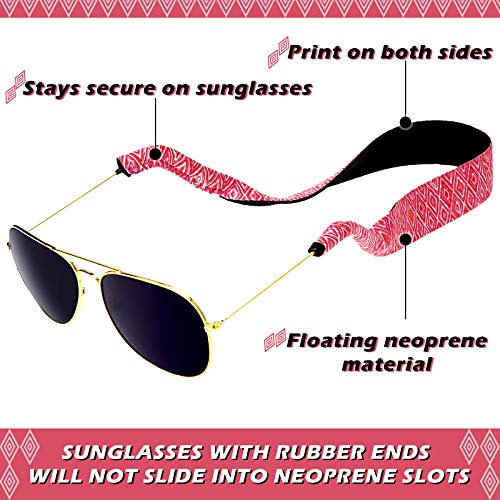 12 Pieces Floral Pattern Sunglass Straps Neoprene Hawaiian Eyewear Retainer Sunglasses Lanyard Adjustable Sunglass Holder Strap Durable Secure Soft for Men Women Water Sports, Outdoor Adventures | The Storepaperoomates Retail Market - Fast Affordable Shopping
