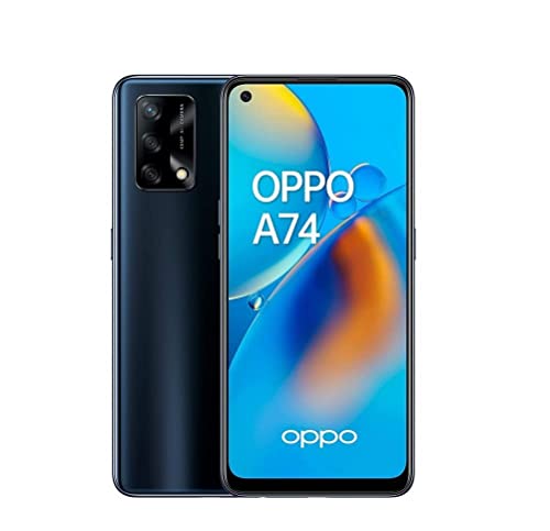 Oppo A74 Dual-SIM 128GB ROM + 6GB RAM (GSM Only | No CDMA) Factory Unlocked 4G/LTE Smartphone (Prism Black) – International Version